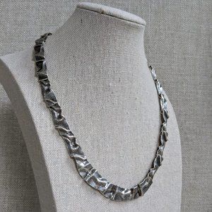 Or Paz Sterling Silver 20" Bold Ribbon Necklace